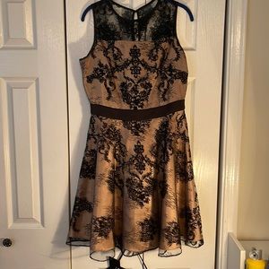Fancy gold and black dress